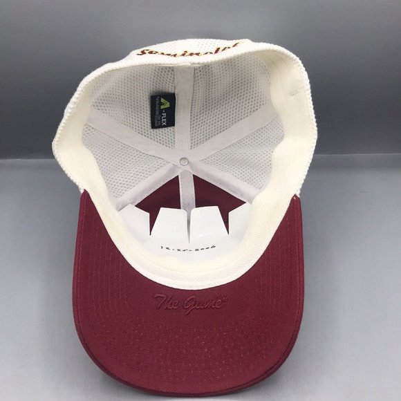 FSU The Game A-Flex Hat Cap One Size Stretch Garnet & Gold Seminoles Mesh EUC - Picture 6 of 8
